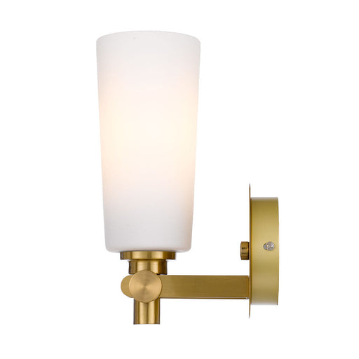 Buy Wall Sconce Australia Delmar 1 Light Wall Light Antique Gold / Opal Matt - DELMAR WB-AGOM