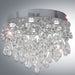 Buy Flush Mount Lights Australia Paradis 9 Light 600mm Stainless Steel Flush Mount Chrome & Clear - PARADIS CTC60-CH