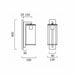 Buy Wall Sconce Australia Perova 1 Light Small Wall Light Brass - PEROVA EX40-BRS