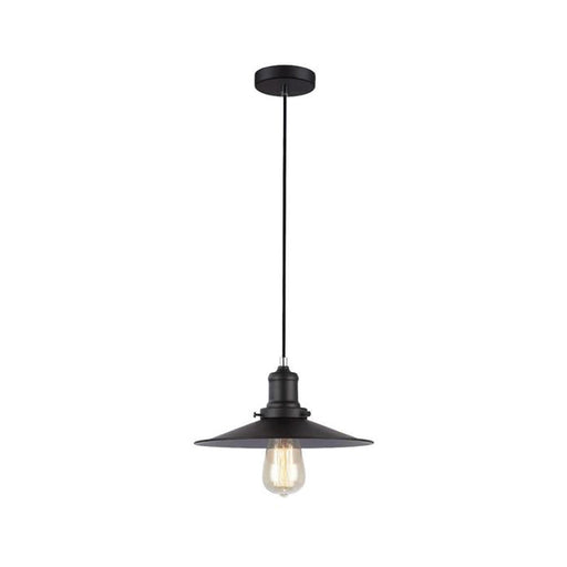 Buy Pendant Lights Australia PIATTO Black Iron 1 Light Pendant Small - PIATTO2