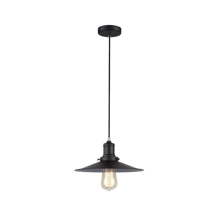 Buy Pendant Lights Australia PIATTO Black Iron 1 Light Pendant Small - PIATTO2
