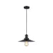 Buy Pendant Lights Australia PIATTO Black Iron 1 Light Pendant Small - PIATTO2