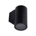 Buy Exterior Wall Lights Australia Piper Round Exterior Wall Light Black Aluminium - 49250