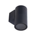 Buy Exterior Wall Lights Australia Piper Round Exterior Wall Light Dark Grey Aluminium - 49253