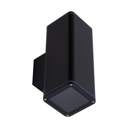 Buy Up / Down Wall Lights Australia Piper Square Up & Down Wall 2 Lights Black Aluminium 5000K - 49229