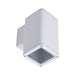 Buy Exterior Wall Lights Australia Piper Square Exterior Wall Light White Aluminium 5000K - 49268