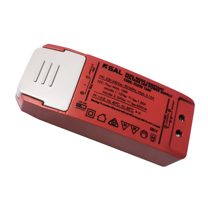 Buy LED Drivers Australia Pluto Constant Voltage Dual Power 12V-24V LED Driver 15W