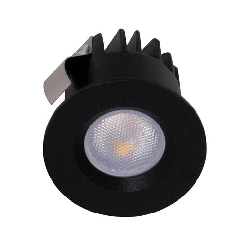 Buy Recessed LED Downlights Australia Pocket Round Recessed LED Downlight 3W Black Aluminium 5000K - 21167