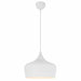 Buy Pendant Lights Australia Polk-30 1 Light Pendant White Brushed, White POLK PE30-WHB