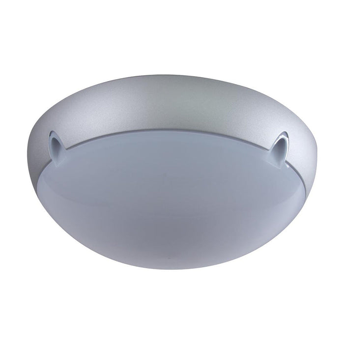 Buy Outdoor Close To Ceiling Lights Australia Polydome Outdoor Close To Ceiling Light W340mm Silver Polycarbonate - 18641