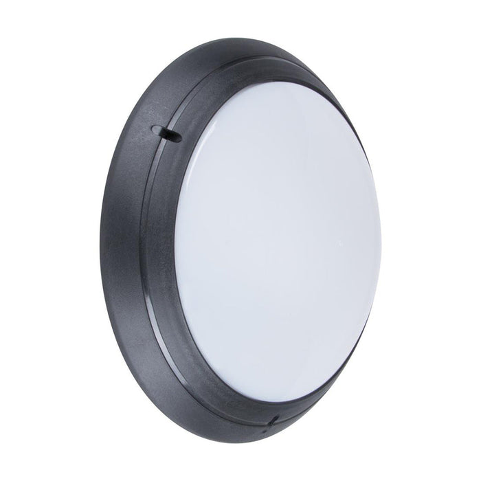 Buy Bunker Lights Australia Polyring Round Bunker Light W295mm Black Polycarbonate - 18592