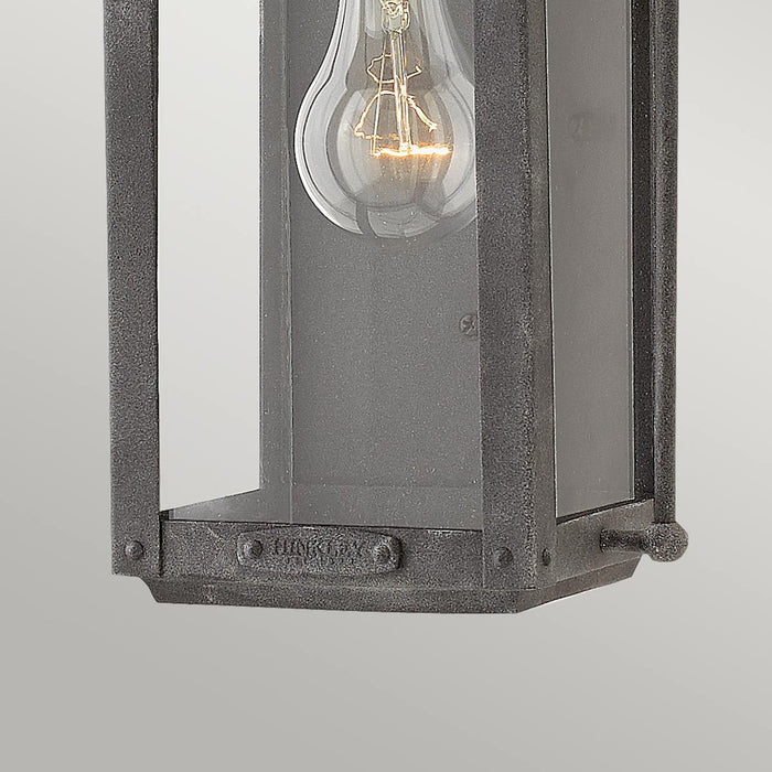 Anchorage Small Wall Lantern Aged Zinc & Clear - QN-ANCHORAGE-S