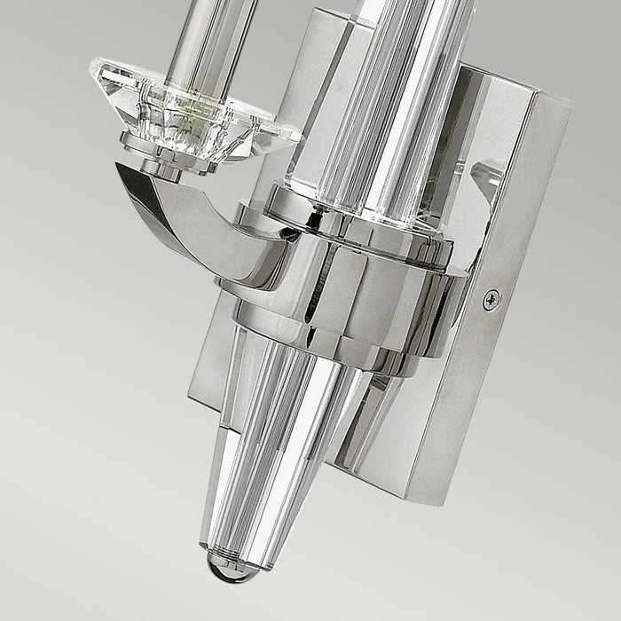 Ascher Wall Light Polished Nickel - QN-ASCHER1