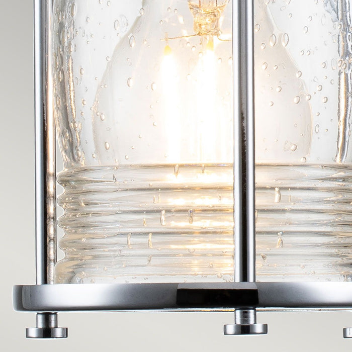 Ashland Bay Vanity Light Polished Chrome & Clear - QN-ASHLANDBAY1-NBR-BATH