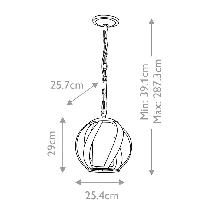 Blacksmith Ceiling Lanterns Old Black & Opal - QN-BLACKSMITH-P-OBK