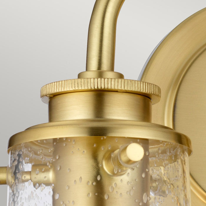 Azores 4 Light Wall Light Natural Brass & Clear - QN-AZORES4-NBR