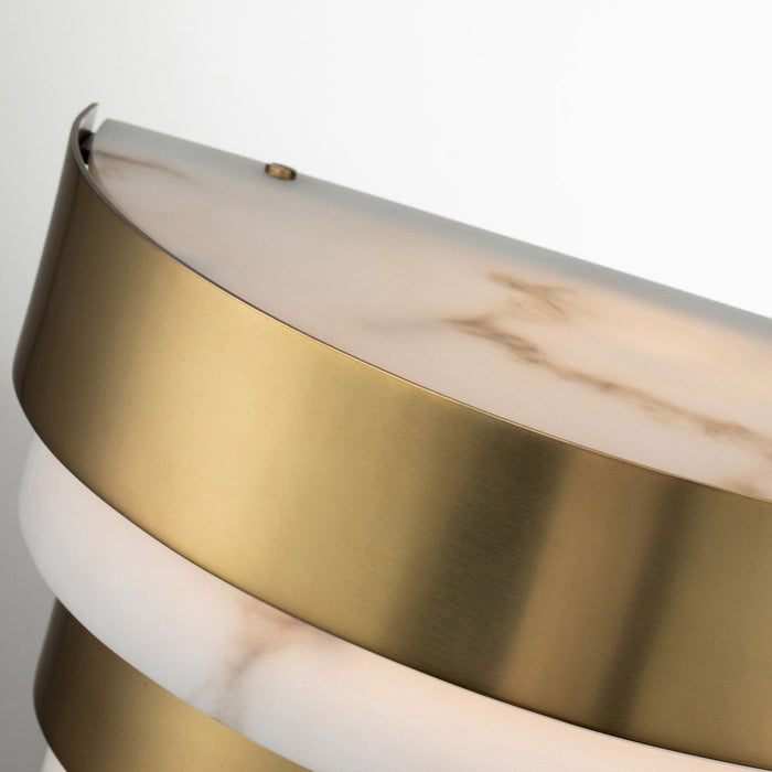 Echelon LED Wall Light 12W 3000K Heritage Brass or Alabaster - QN-ECHELON-W
