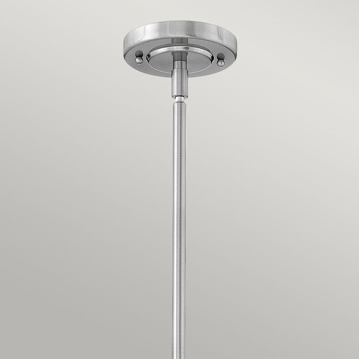 Elroy Light Pendant Brushed Nickel & Clear - QN-ELROY-BN