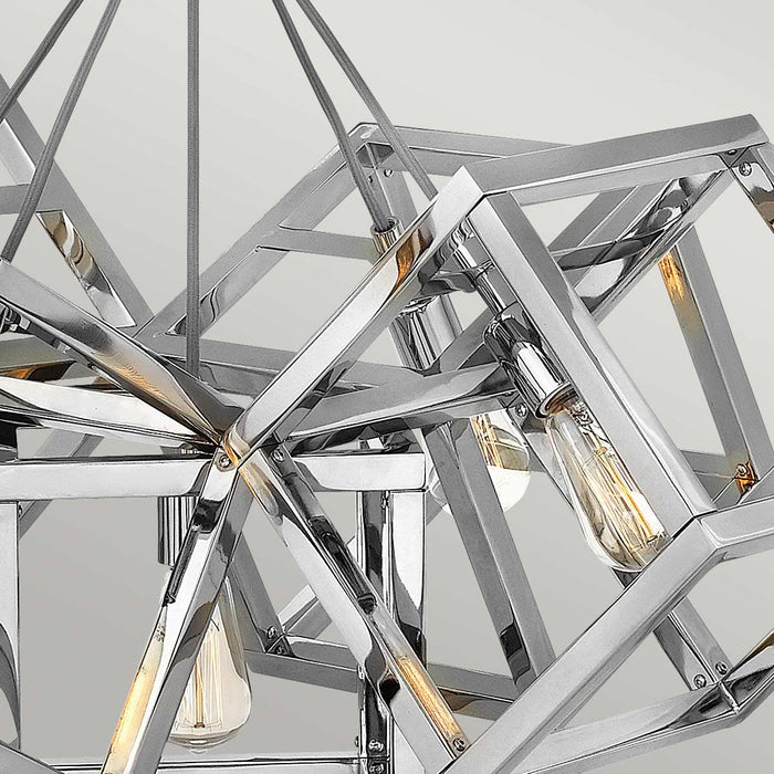 Ensemble 5 Light Pendant Steel Polished Nickel - QN-ENSEMBLE5P-PN