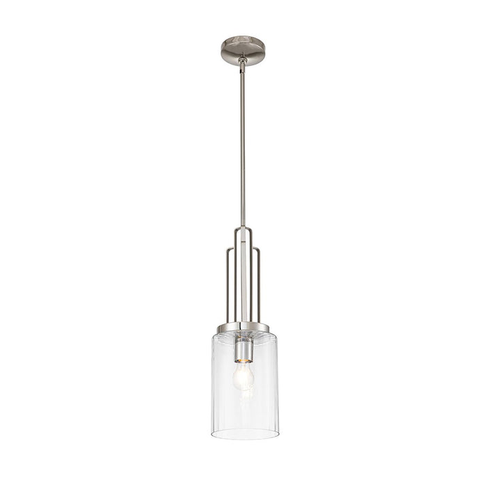 Kimrose 1 Light Mini Pendant Polished Nickel - QN-KIMROSE-MP-PN