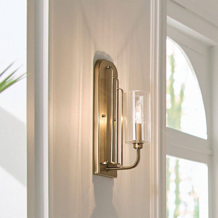 Kimrose Wall Light Brushed Natural Brass - QN-KIMROSE1-BNB