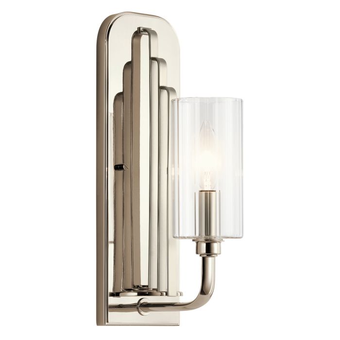 Kimrose Wall Light Polished Nickel - QN-KIMROSE1-PN