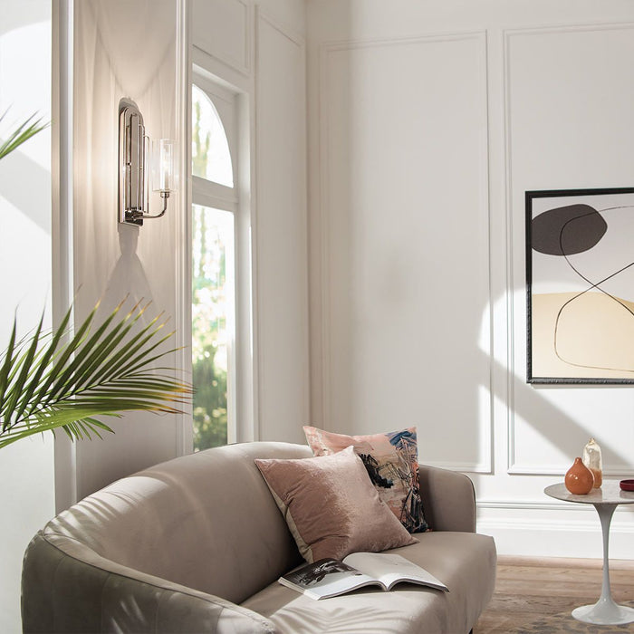 Kimrose Wall Light Polished Nickel - QN-KIMROSE1-PN