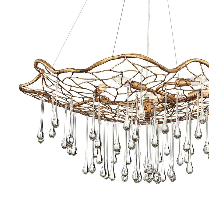 Laguna 6 Light Pendant Burnished Gold - QN-LAGUNA-6P