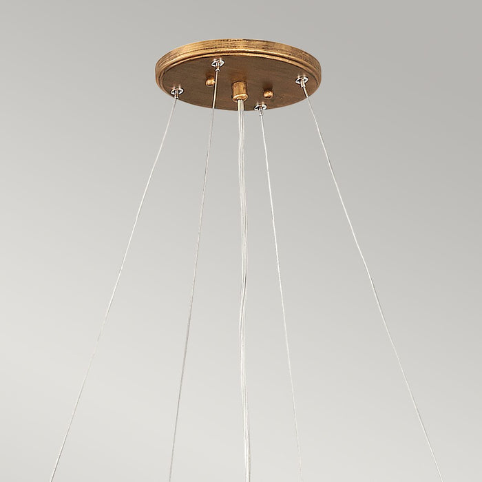 Laguna 8 Light Pendant Burnished Gold - QN-LAGUNA-8P