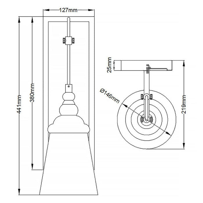 Loras Wall Light Chrome or Clear - QN-LORAS1