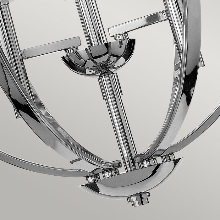 Mondo 3 Light Chandelier Polished Chrome - QN-MONDO3