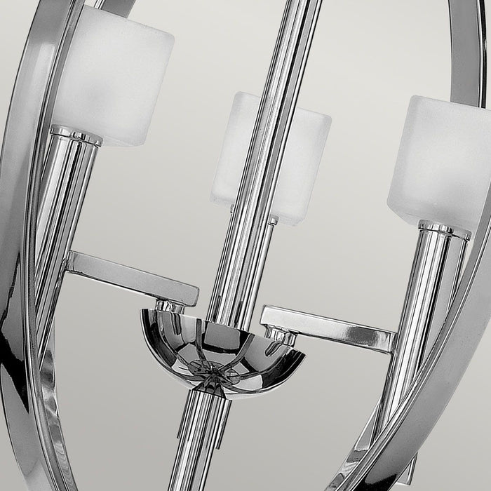 Mondo 3 Light Chandelier Polished Chrome - QN-MONDO3