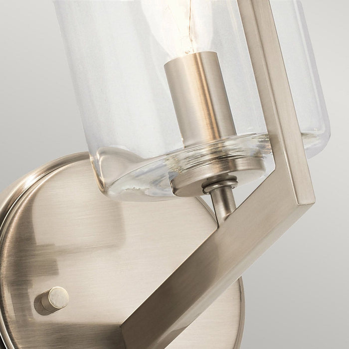 Nye Wall Light Classic Pewter & Clear - QN-NYE1-CLP
