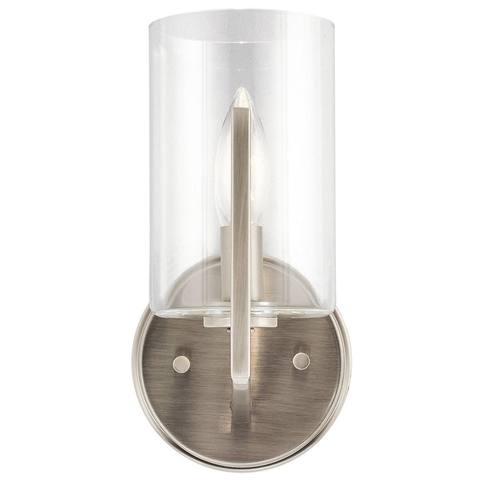 Nye Wall Light Classic Pewter & Clear - QN-NYE1-CLP