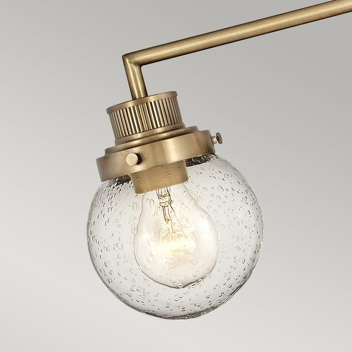 Poppy Vanity 3 Light Heritage Brass - QN-POPPY3-HB-BATH