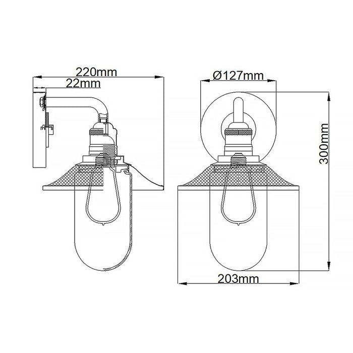 Rigby Vanity Light Polished Chrome - QN-RIGBY1-BATH-PC