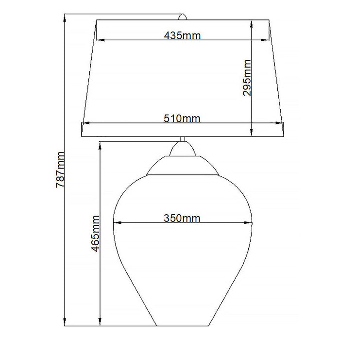 Samara Large Table Lamp Clear & Polished Nickel - QN-SAMARA-TL-LRG-CLR