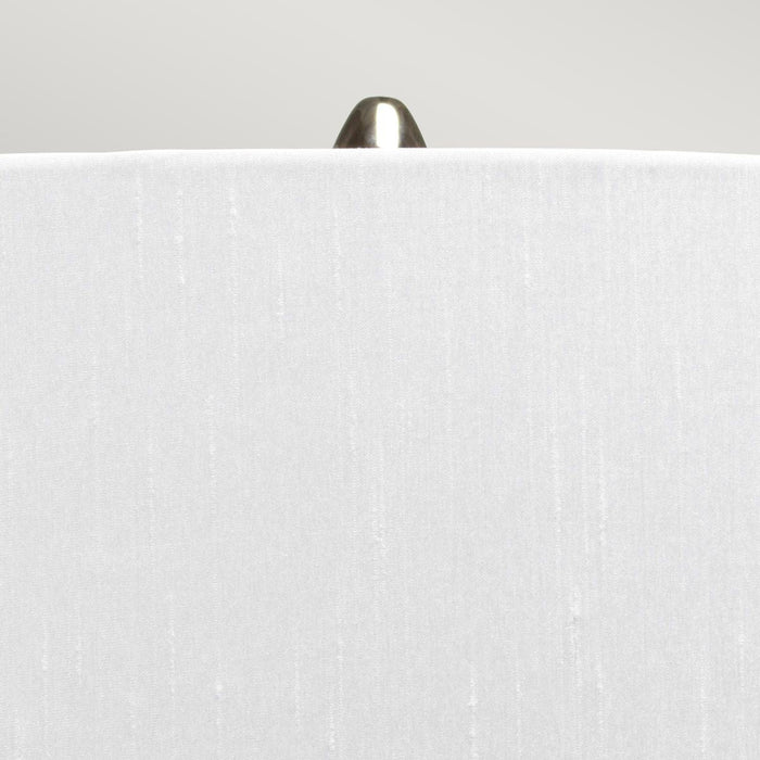 Samara Large Table Lamp Smoke & Polished Nickel - QN-SAMARA-TL-LRG-SMK
