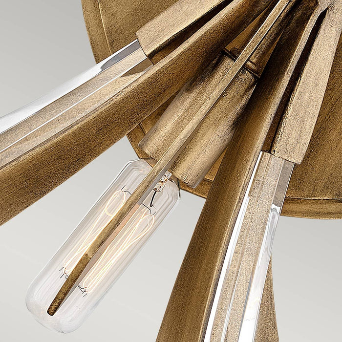 Vida 2 Light Wall Light Burnished Gold - QN-VIDA2