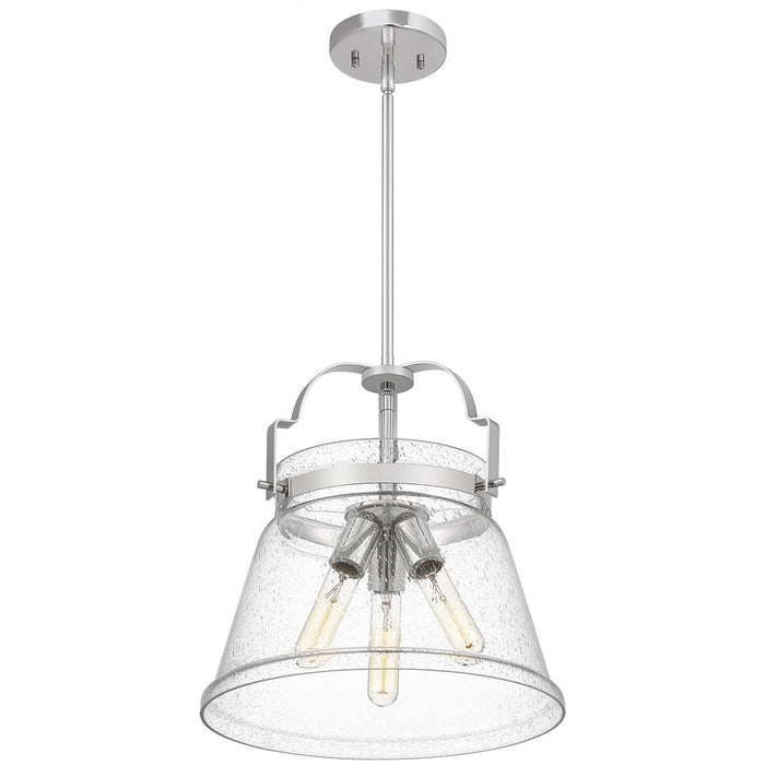 Wimberley 3 Light Pendant Polished Chrome or Clear - QN-WIMBERLEY-P-PC