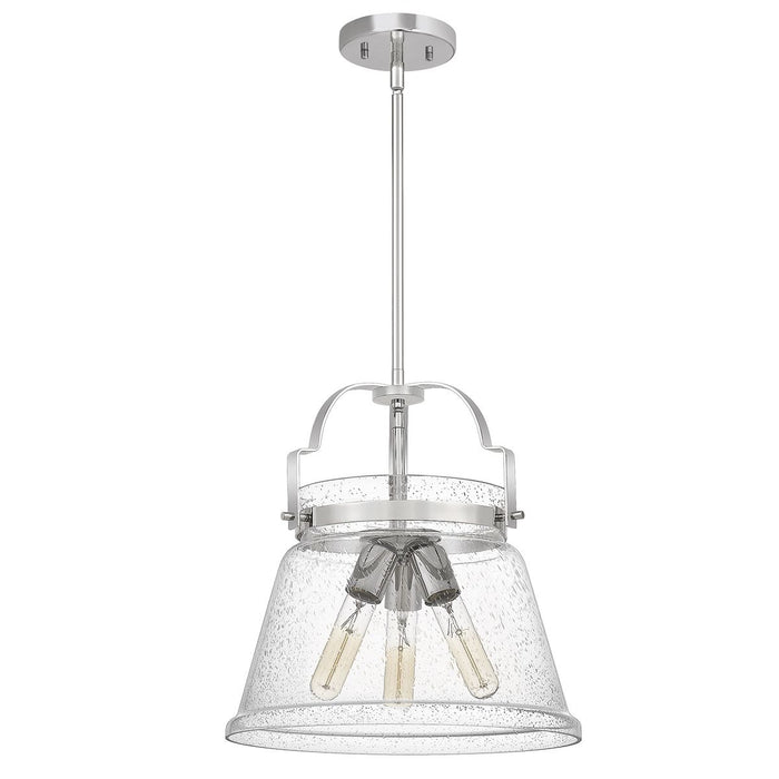 Wimberley 3 Light Pendant Polished Chrome or Clear - QN-WIMBERLEY-P-PC