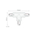 Buy Three Circuit Tracks & Accessories Australia Trak 3 Circuit T Shape Right Live Joiner White - 22179