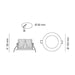 Buy Recessed LED Downlights Australia Ecostar Recessed LED Downlight 12W White Aluminium 3 CCT - S9048TC/WH
