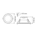 Buy Recessed Downlights Australia WAVE S9064TC Round Dimmable LED Downlight White 7W TRI Colour - S9064TC WH