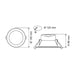 Buy Recessed Downlights Australia WAVE S9066TC Round Dimmable LED Downlight White 12W TRI Colour - S9066TC WH