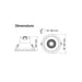 Buy Recessed LED Downlights Australia Coolum Recessed LED Downlight 12W White TRI Colour - S9069TC/WH