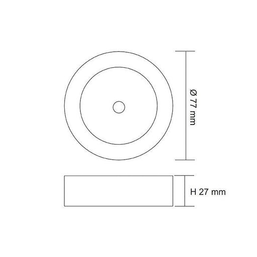 Buy Under Cabinet Lights Australia ANOVA S9105SR Surface Mounted LED Cabinet Light White 12V 4W 3000K - S9105WW SR/WH