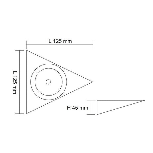 Buy Under Cabinet Lights Australia ANOVA S9105ST Surface Mounted LED Cabinet Light White 12V 4W 6000K - S9105DL ST/WH
