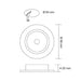 Buy Under Cabinet Lights Australia ANOVA S9105 Recessed LED Cabinet Light White 12V 4W 3000K - S9105WW/WH