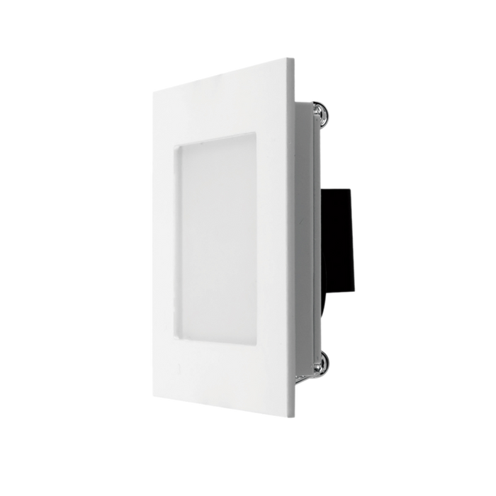 Buy Step Lights Australia BROOM S9311 Recessed LED Step Light Satin Nickel 12V 3W 3000K - S9311 SN